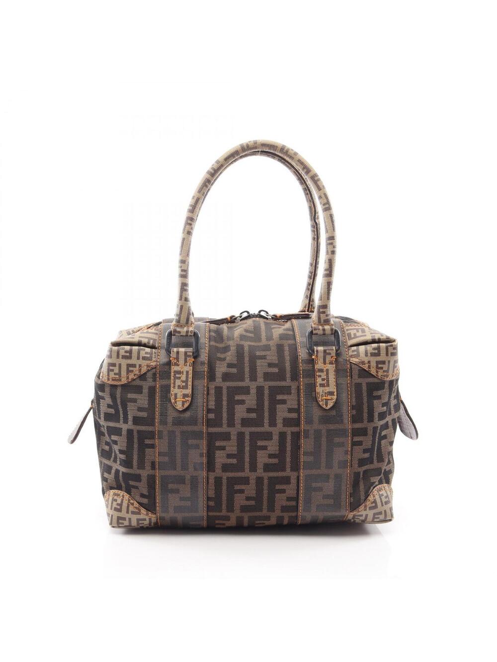 Fendi Zucca Shoulder Handbag Pvc Coated #362844F61B